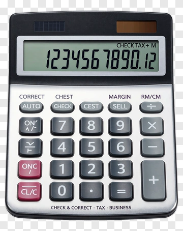 Calculator With Display And Buttons PNG
