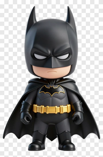 Cartoon Batman Figure PNG