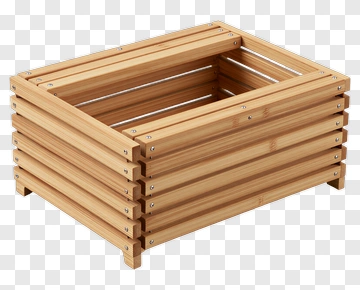 Wooden Storage Crate PNG