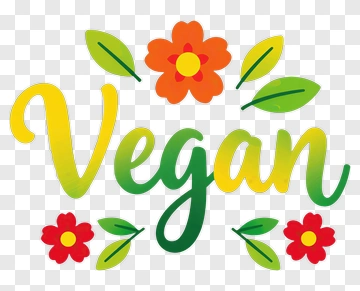 Vegan Floral Design PNG
