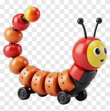 Colorful Caterpillar Toy PNG