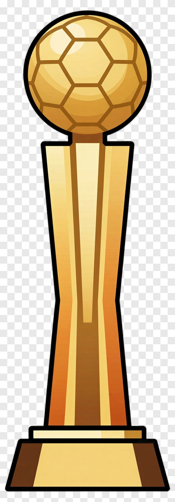 Golden Soccer Trophy PNG