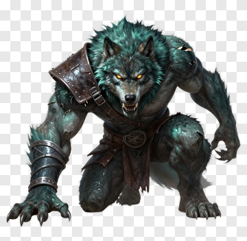 Fierce Werewolf Creature PNG