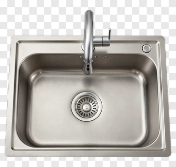 Stainless Steel Kitchen Sink PNG