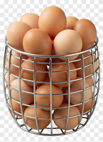 Basket Of Brown Eggs PNG