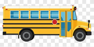 Yellow School Bus PNG