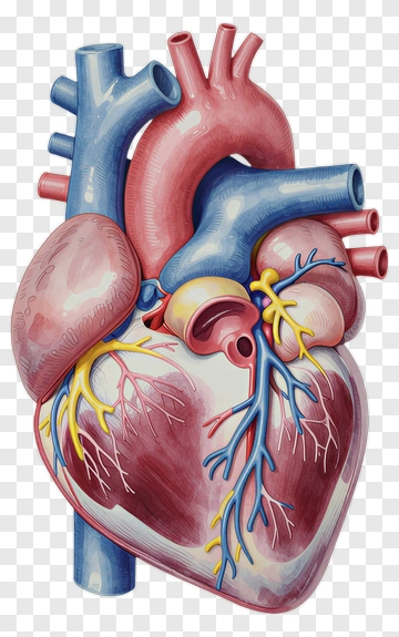 Anatomical Heart Illustration PNG