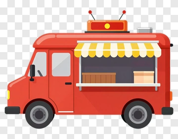 Cartoon Food Truck PNG