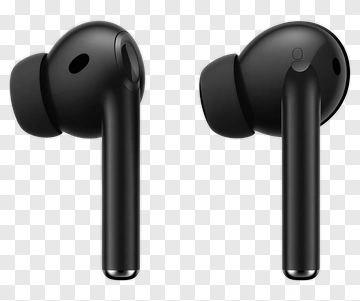 Black Wireless Earbuds PNG