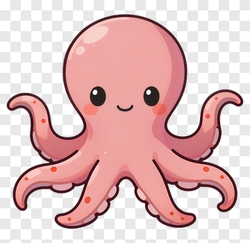 Cartoon Octopus PNG