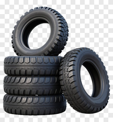 Stack Of Four Black Tires PNG