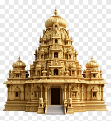 Golden Temple Structure PNG