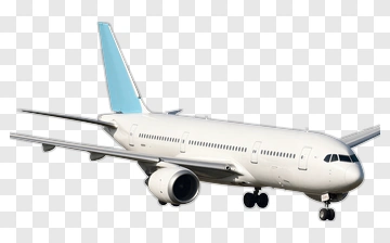 Commercial Airplane In Flight PNG