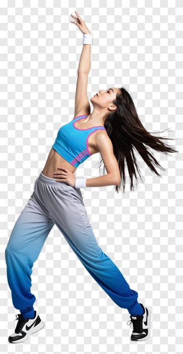Dancer Performing A Dynamic Move PNG