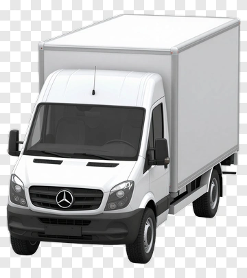 White Delivery Van PNG