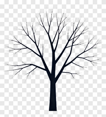 Black Tree With Bare Branches PNG