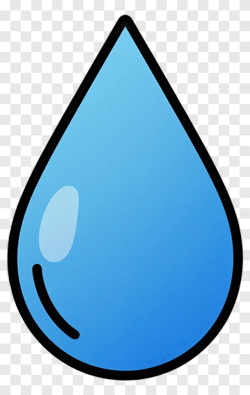 Blue Water Drop PNG