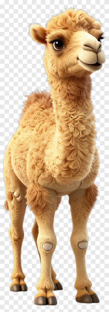 3D Cartoon Camel PNG