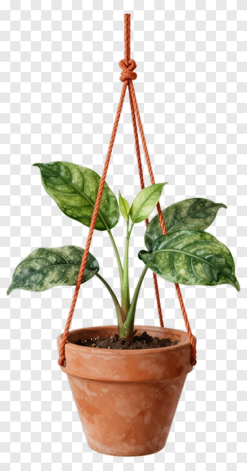 Hanging Potted Plant PNG