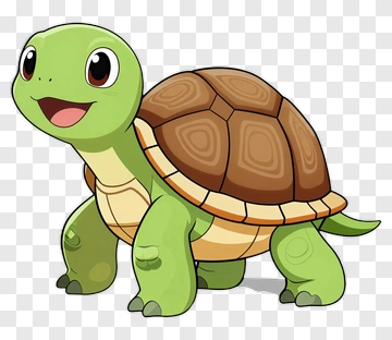 Cartoon Turtle Smiling PNG