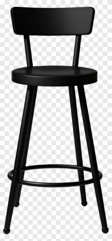 Black Bar Stool PNG