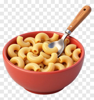Bowl Of Macaroni Pasta PNG