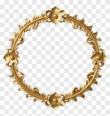 Ornate Gold Frame PNG