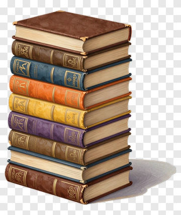 Stack Of Colorful Books PNG