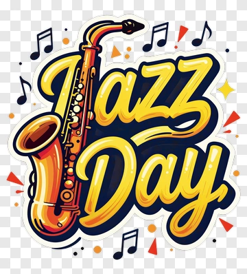 Jazz Day Celebration With Saxophone PNG