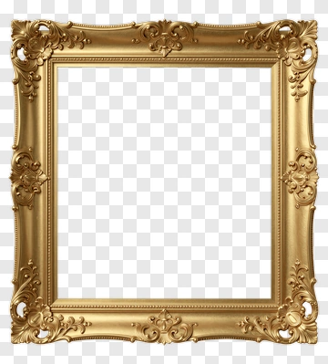 Gold Picture Frame PNG
