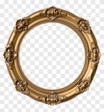 Ornate Gold Picture Frame PNG