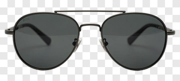 Black Aviator Sunglasses PNG