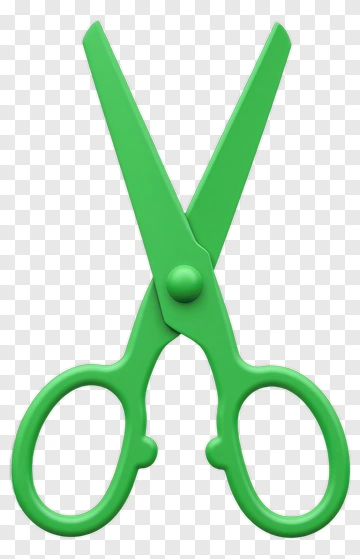 Green Scissors PNG