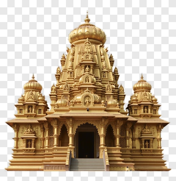 Golden Hindu Temple PNG