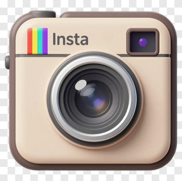 Camera Icon With Instagram Branding PNG