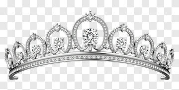 Silver Tiara With Diamonds PNG