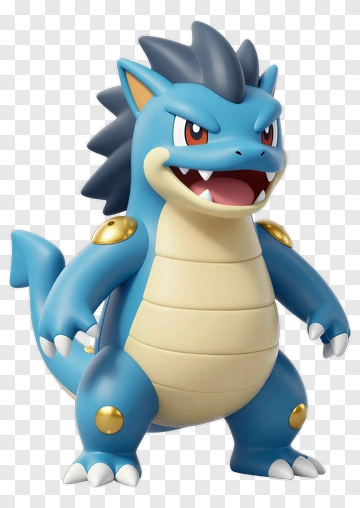 3D Cartoon Dragon-Type Pokémon Character PNG