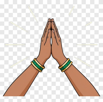 Hands Together In Prayer Gesture PNG