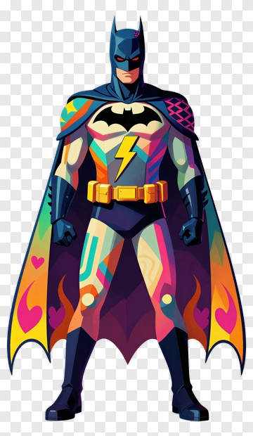 Cartoon Superhero Batman PNG