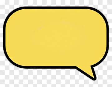 Yellow Speech Bubble PNG