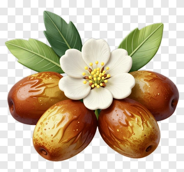 Olive Branch With Flowers And Fruits PNG