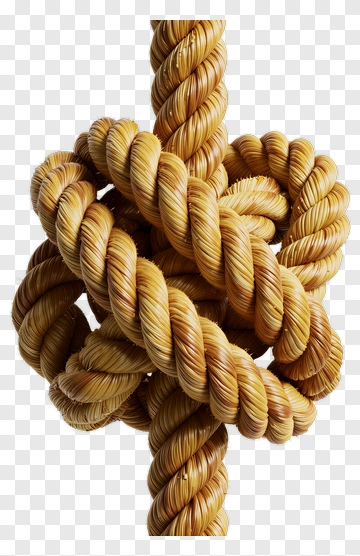 Knot Made Of Twisted Rope PNG