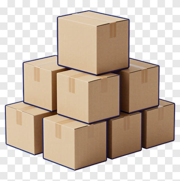 Stack Of Cardboard Boxes PNG