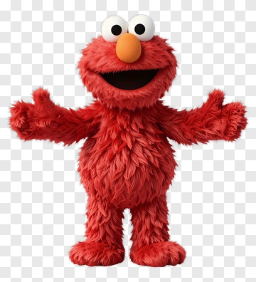 Elmo Character With Open Arms PNG