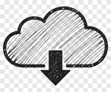 Sketch Cloud Download Icon PNG