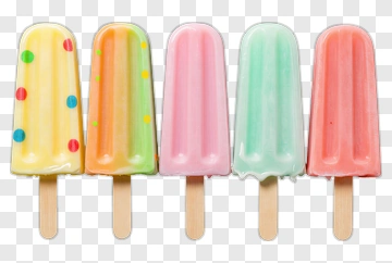 Colorful Ice Cream Popsicles PNG