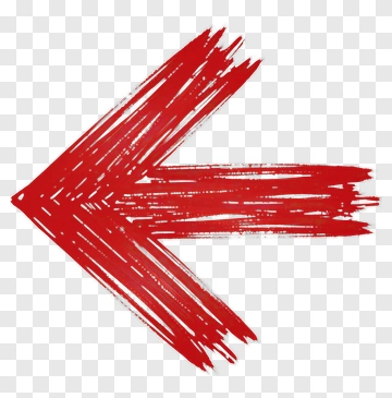 Red Arrow Brush Stroke PNG