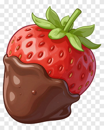Chocolate Covered Strawberry PNG
