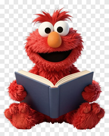Cartoon Character Reading A Book PNG