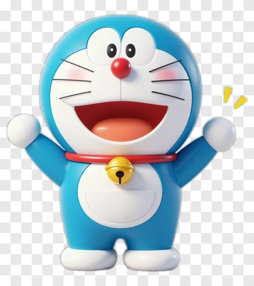 Doraemon Cartoon Character Smiling PNG